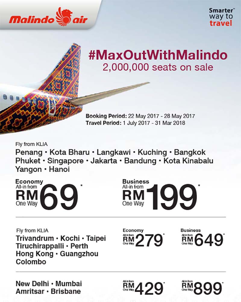【MALINDO AIR】Max Out With Malindo Promo!!!